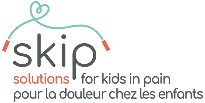 SKIP Logo Organizational logo for Solutions for Kids in Pain (SKIP)